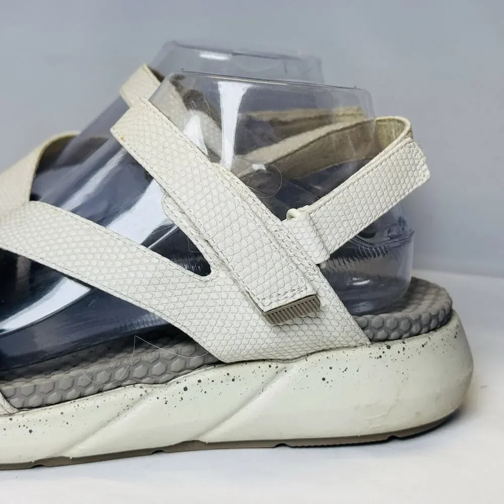 Baretraps Glena Sandals Women's Size 9.5 M White‎ Adjustable Ankle Strap Comfort